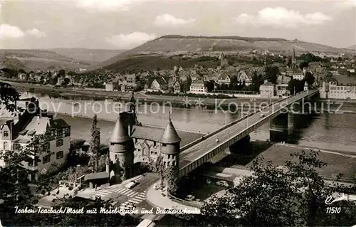 AK / Ansichtskarte Traben Trarbach Moselbr?cke Br?ckenschenke Kat. Traben Trarbach