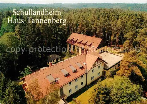 AK / Ansichtskarte Rehau Oberfranken Schullandheim Haus Tannenberg Fliegeraufnahme  Kat. Rehau