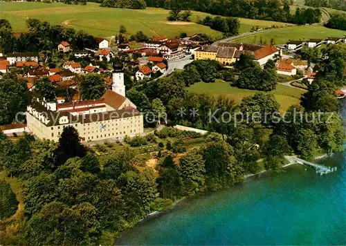 AK / Ansichtskarte Bernried Starnberger See Kloster der Missions Benediktinerinnen Fliegeraufnahme  Kat. Bernried