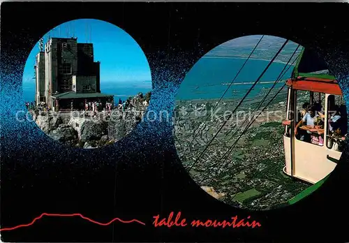 AK / Ansichtskarte Cape Town Kaapstad Kapstadt An aerial cableway enables visitors to reach the summit of Table Mountain Kat. Cape Town