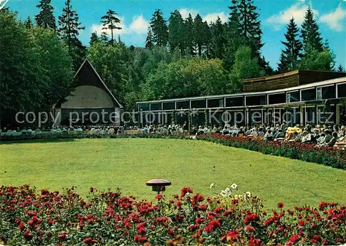 AK / Ansichtskarte Braunlage Wandelhalle mit Musikpavillon Hoehenluftkurort Kat. Braunlage Harz