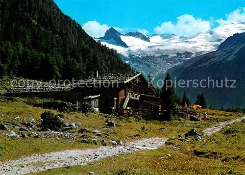 AK / Ansichtskarte Bramberg Wildkogel Alpengasthof Enzian im Habachtal Alpen Kat. Bramberg am Wildkogel