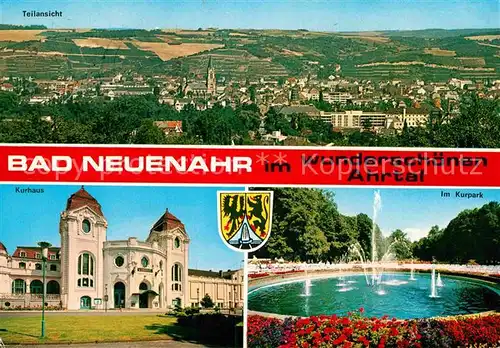 AK / Ansichtskarte Bad Neuenahr Ahrweiler Panorama Kurhaus Kurpark Springbrunnen Kat. Bad Neuenahr Ahrweiler