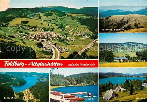 AK / Ansichtskarte Altglashuetten Panorama Schwarzwald Fliegeraufnahme Falkau Titisee Schluchsee Windgfaellweiher Kat. Feldberg (Schwarzwald)