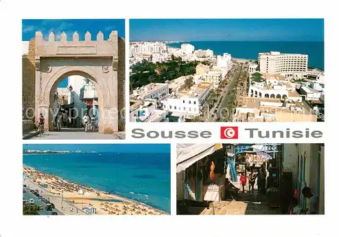 AK / Ansichtskarte Sousse Teilansichten Strand Gasse Kat. Tunesien