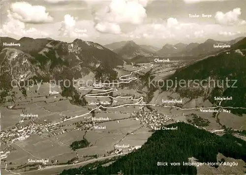 AK / Ansichtskarte Imberg Sonthofen Blick vom Imberger Horn Alpenpanorama Kat. Sonthofen