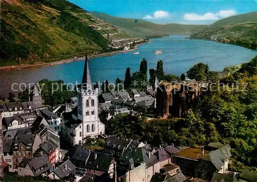 AK / Ansichtskarte Bacharach Rhein Panorama Rheintal Peterskirche Wernerkapelle Kat. Bacharach