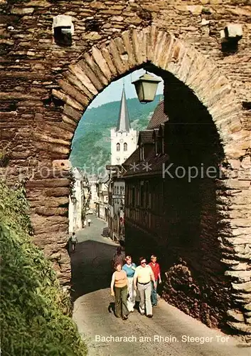 AK / Ansichtskarte Bacharach Rhein Steeger Tor Kat. Bacharach