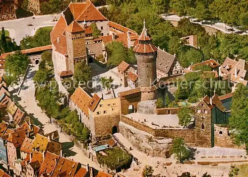 AK / Ansichtskarte Nuernberg Burg Fliegeraufnahme Kat. Nuernberg