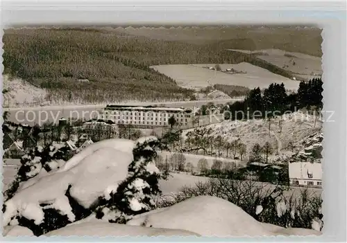 AK / Ansichtskarte Berleburg Bad Kreiskrankenhaus Winter Kat. Bad Berleburg