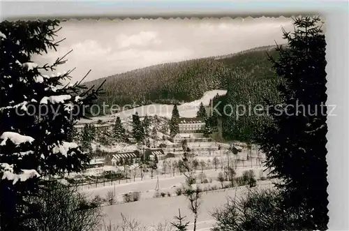 AK / Ansichtskarte Berleburg Bad Panorama Kurklinik Winter Kat. Bad Berleburg