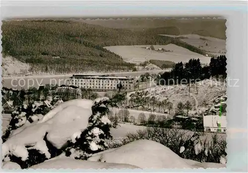 AK / Ansichtskarte Berleburg Bad Kreiskrankenhaus Winter Kat. Bad Berleburg