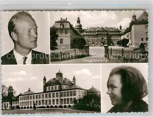 AK / Ansichtskarte Berleburg Bad Schloss Berleburg Schloss Fredensborg Prinzessin und Prinz Sayn Wittgenstein Kat. Bad Berleburg