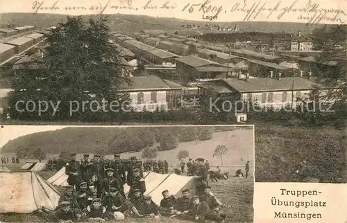 AK / Ansichtskarte Muensingen Truppenuebungsplatz Lager  Kat. Muensingen