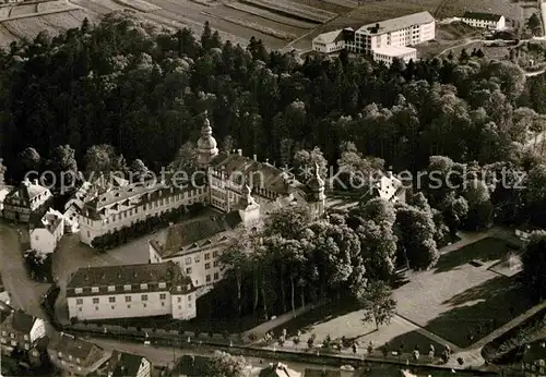 AK / Ansichtskarte Berleburg Bad Fliegeraufnahme Schloss Naturheilklinik Odeborn Kat. Bad Berleburg