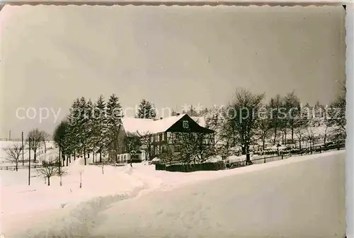 AK / Ansichtskarte Struthbach Pension Feige Winter Kat. Bad Berleburg