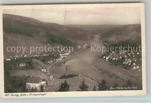 AK / Ansichtskarte Alf Bullay Mosel Panorama Blick vom Prinzenkopf