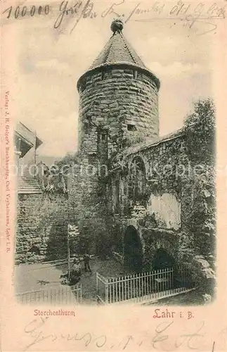 AK / Ansichtskarte Lahr Schwarzwald Storchenturm Kat. Lahr