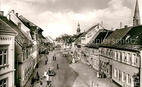 AK / Ansichtskarte Bergzabern Bad Hotel Metzgerei Strasseansicht Kat. Bad Bergzabern