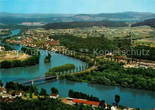 AK / Ansichtskarte Koblenz Rhein Fliegeraufnahme Rheinpartie Kat. Koblenz