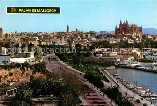 AK / Ansichtskarte Palma de Mallorca Fliegeraufnahme Paseo Maritimo Kat. Palma de Mallorca