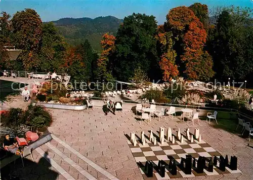 AK / Ansichtskarte Badenweiler Kurhpark Kurhaus Schachspiel Kat. Badenweiler