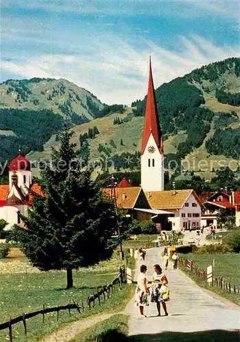 AK / Ansichtskarte Fischen Allgaeu mit Wannenkopf und Bolsterlangerhorn Kat. Fischen i.Allgaeu