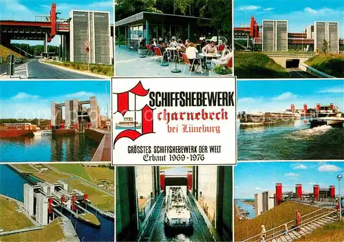 AK / Ansichtskarte Scharnebeck Lueneburg Schiffshebewerk Teilansichten Kat. Scharnebeck