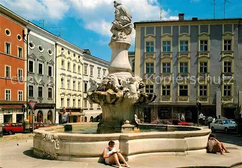 AK / Ansichtskarte Passau Residenzplatz mit Marienbrunnen Kat. Passau
