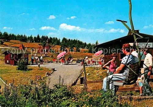 AK / Ansichtskarte Willingen Sauerland Berggasthof Ettelsberghuette Bergstation Willinger Seilbahn Kat. Willingen (Upland)