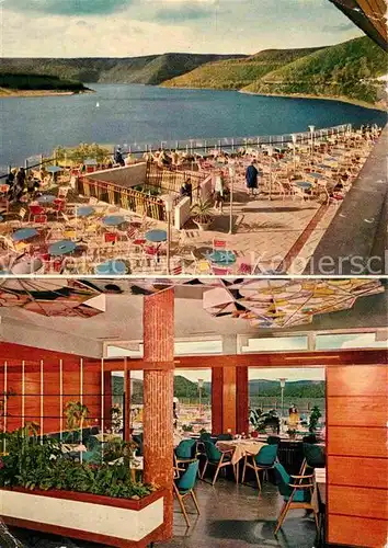 AK / Ansichtskarte Heimbach Eifel Seehof Restaurant Terrasse Rurtalsperre Schwammenauel Stausee Kat. Heimbach