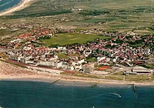 AK / Ansichtskarte Borkum Nordseebad Fliegeraufnahme Kat. Borkum