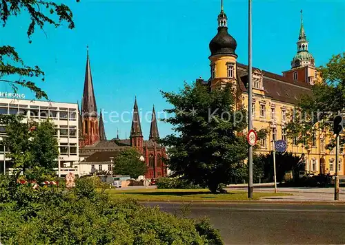 AK / Ansichtskarte Oldenburg Niedersachsen Schloss und Lambertikirche Kat. Oldenburg (Oldenburg)