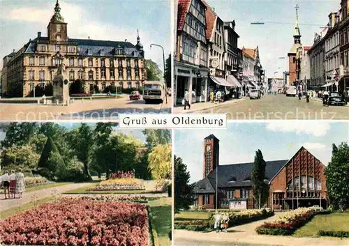 AK / Ansichtskarte Oldenburg Holstein Stadtpark Kirche Rathaus Teilansicht  Kat. Oldenburg in Holstein