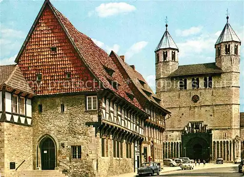 AK / Ansichtskarte Bad Gandersheim Marktplatz mit Stiftskirche Kat. Bad Gandersheim