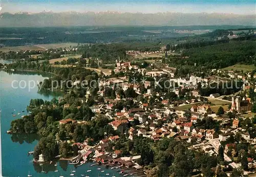 AK / Ansichtskarte Tutzing Starnberger See Fliegeraufnahme