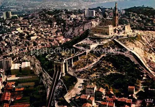 AK / Ansichtskarte Marseille Fliegeraufnahme Notre Dame de la Garde Kat. Marseille