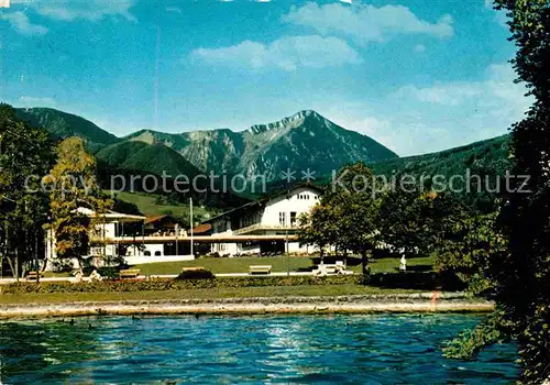 AK / Ansichtskarte Bad Wiessee Kuranlagen am Tegernsee Alpenblick Kat. Bad Wiessee