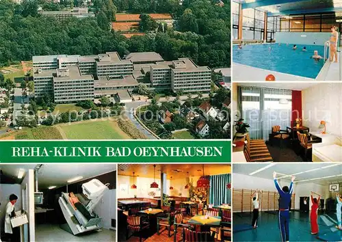 AK / Ansichtskarte Bad Oeynhausen Rehaklinik Hallenbad Gymnastikhalle Kat. Bad Oeynhausen