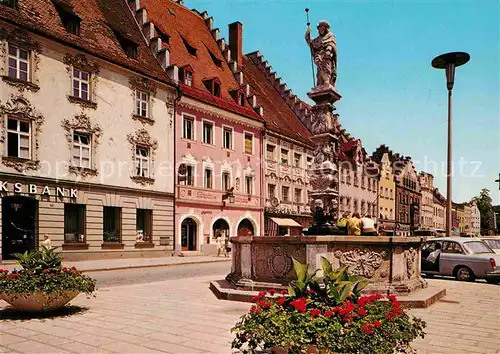 AK / Ansichtskarte Straubing Ludwigsplatz Brunnen Kat. Straubing