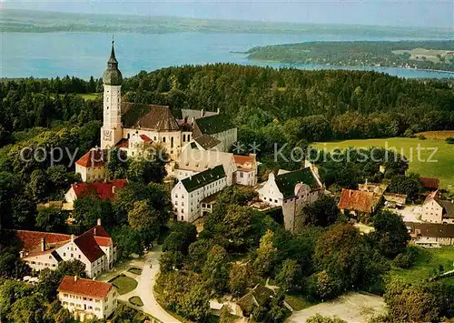 AK / Ansichtskarte Andechs Fliegeraufnahme Kloster  Kat. Andechs