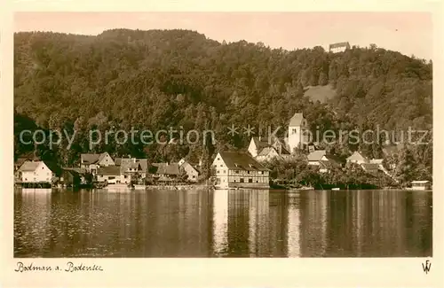 AK / Ansichtskarte Bodman Bodensee Ansicht vom See aus