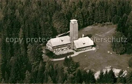 AK / Ansichtskarte Fohrenbuehl Gedaechtnishaus des Schwarzwaldvereins Fliegeraufnahme Kat. Lauterbach