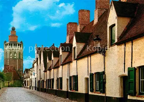 AK / Ansichtskarte Brugge Balstraat Museum voor Volkskunde Kantcentrum Jeruzalemkerk Kat. 