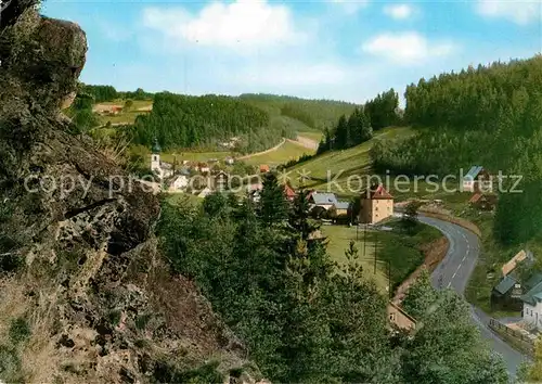 AK / Ansichtskarte Oberwarmensteinach Blick vom Hoellfelsen