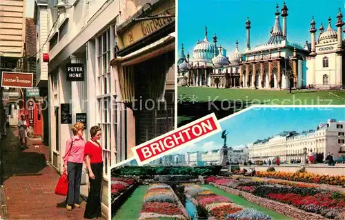 AK / Ansichtskarte Brighton East Sussex The Lanes The Royal Pavilion Sunken Gardens Kat. 