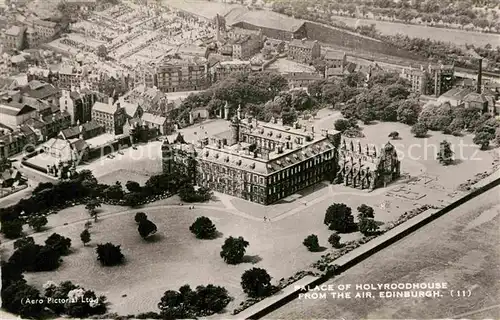 AK / Ansichtskarte Edinburgh Palace of Holyroodhouse Air view Kat. Edinburgh