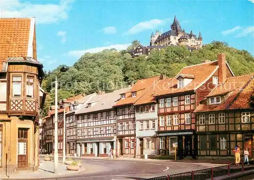 AK / Ansichtskarte Wernigerode Harz Schoene Ecke mit Feudalmuseum Schloss Wernigerode Kat. Wernigerode