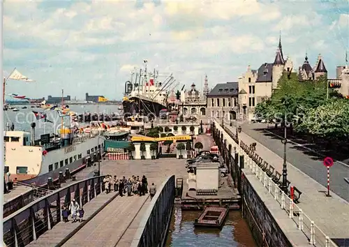 AK / Ansichtskarte Antwerpen Anvers Landungsplatz de Schelde und het Steen Kat. 