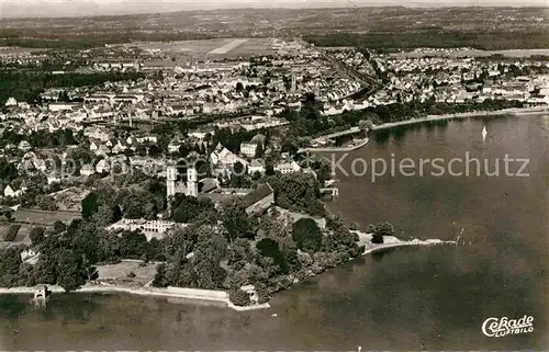 AK / Ansichtskarte Friedrichshafen Bodensee Fliegeraufnahme Schlosskirche  Kat. Friedrichshafen